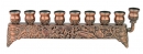 Brass Chanukia with Chanukah design